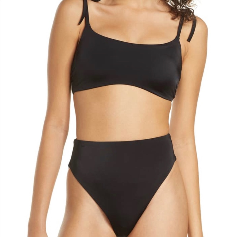 High waisted swim suit